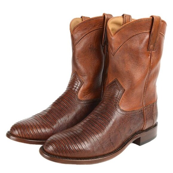 Cody James Black 1978 Mens Cognac Genuine Teju Lizard Leather Western Boots 11D - Picture 1 of 6